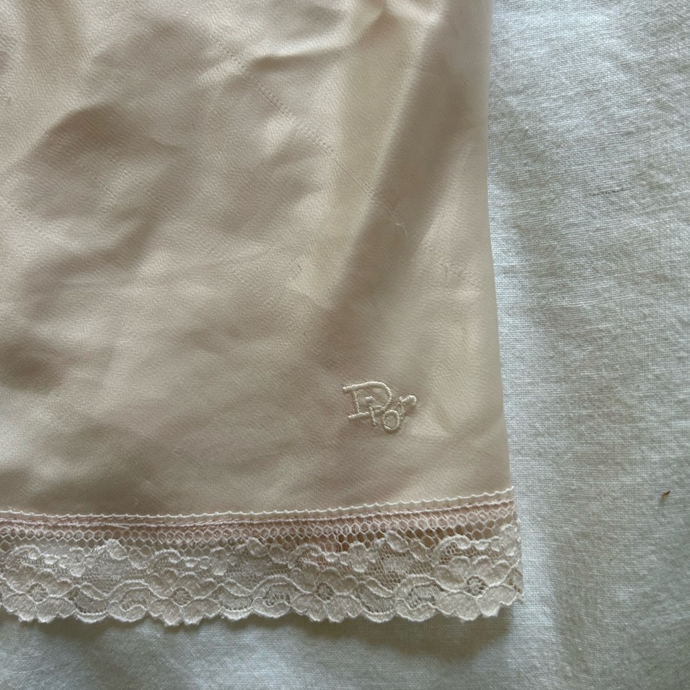 Dior Blush Pink Lace Satin Camisole - Picture 3 of 3